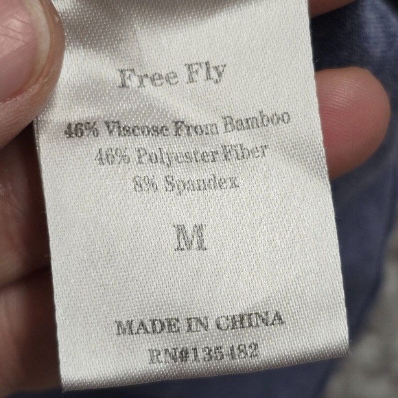 Free Fly Henley Shirt Mens Medium Bamboo Long Sleeve Pullover Performance - Picture 5 of 11